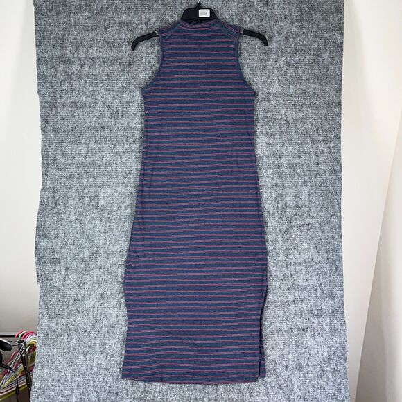 Mountain Khakis Dress Womens Small Relaxed Fit‎ Maxi Striped Sleeveless Blue - Picture 2 of 12
